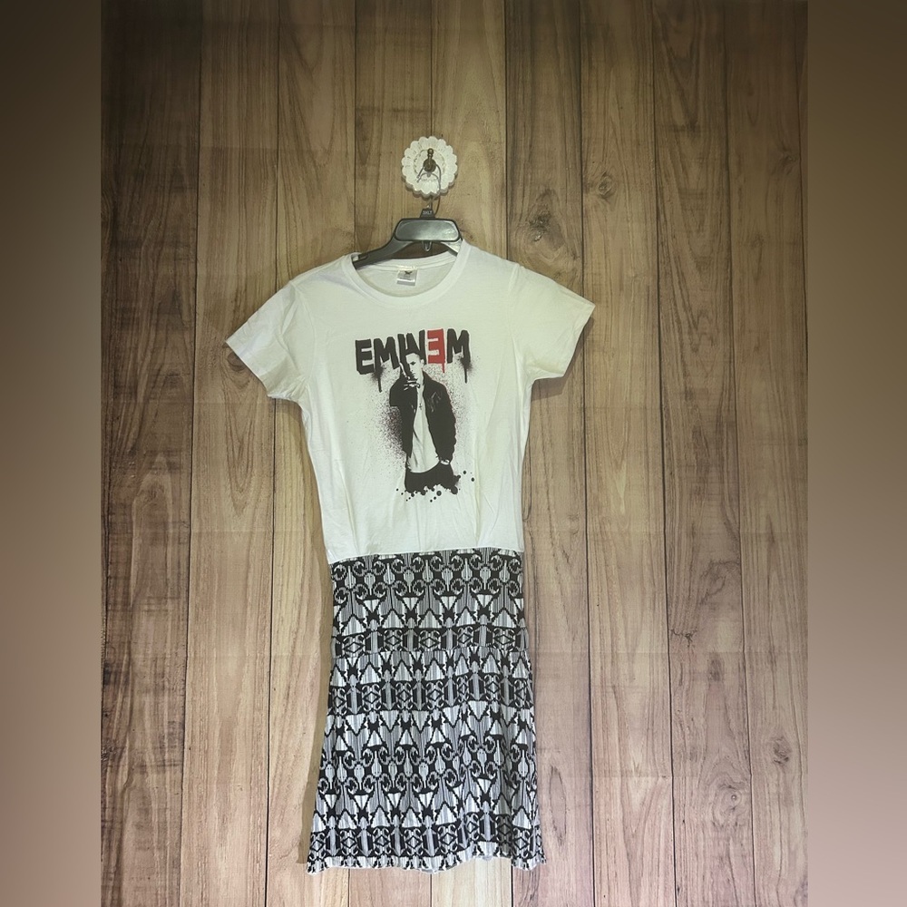 NWT Upcycled Eminem Tshirt dress